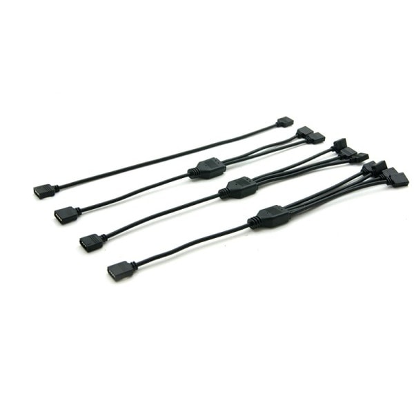 RGB SYNC Splitter, 12V 4Pin RGB / 5V 3Pin ARGB SYNC HUB Transfer Förlängning kabel
