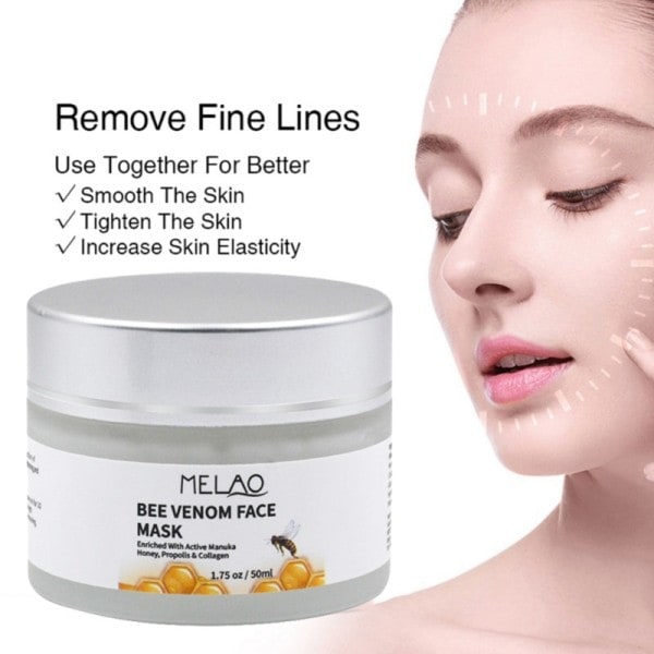 Bee Venom kiinteyttävä naamio Iho Lift Kasvovoide Manuka Hunaja Yövoide Ikääntymistä estävä ryppyjä