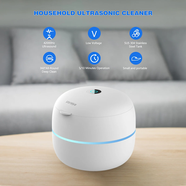 Husholdnings Ultralyd UV renser Tannlege assistent proteser bad pulserende rengjøring sett for smykker falske tenner oppretting holder