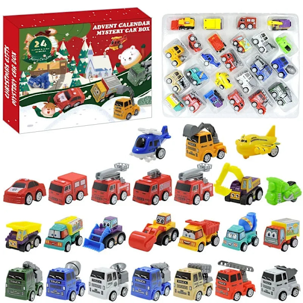 Jul advent kalender bil leker teknikk brann bil kart teppe leker