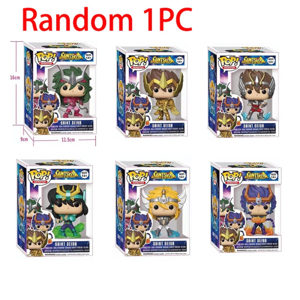 Ny Funko POP Saint Seiya Figur Phoenix Ikki Hyoga Seiya Shiryu Stående Figur Leketøy