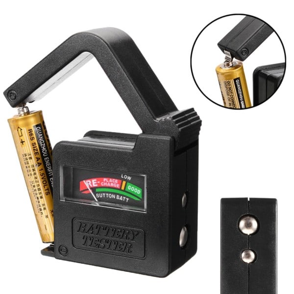 Batteri Tester Checker BT860 Håndholdt Letvægts Universal Batteri Spænding Tester Monitor