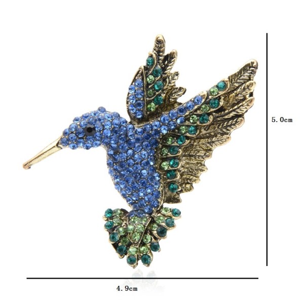 Kolibri brocher kvinder mænd vintage dyr broche nåle