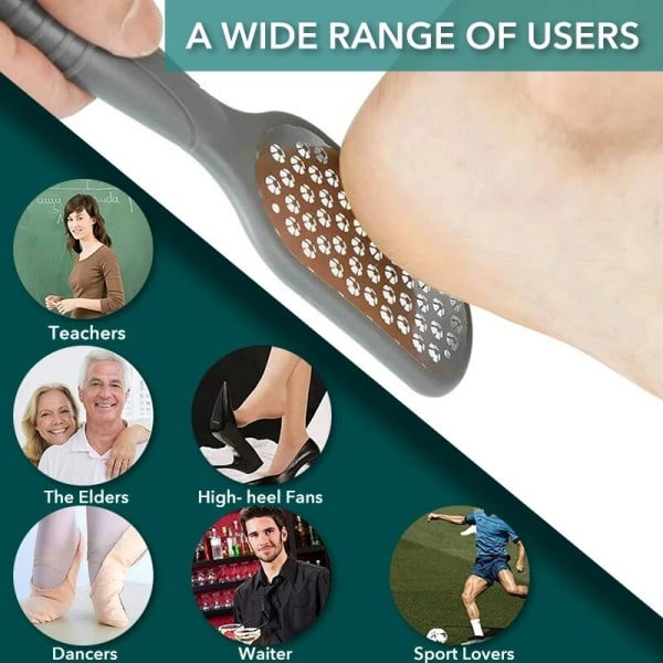 1 bitar Professionell Rostfritt Stål Callus Remover Fot File Scraper Pedikyr Verktyg