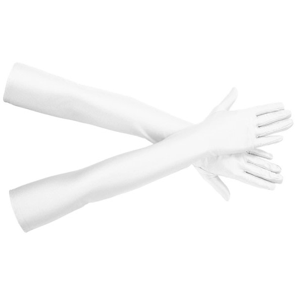 Kvinnor Tjejer Hög Elastisk Spandex Armbåge Sol Skydd Handskar Fest Nattklubb Bröllop Föreställning
