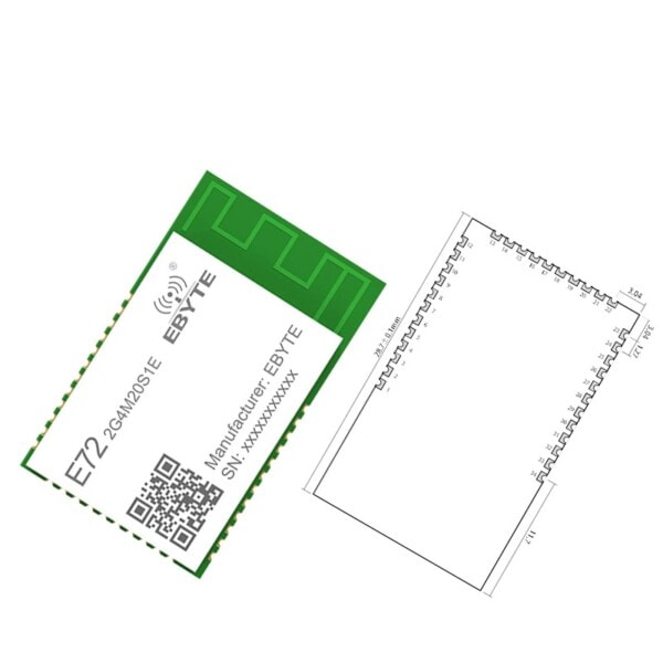 Blue-tooth Moniprotokolla 2,4GHz SMD Langaton SoC Moduuli 20dBm Lähetin vastaanotin PCB