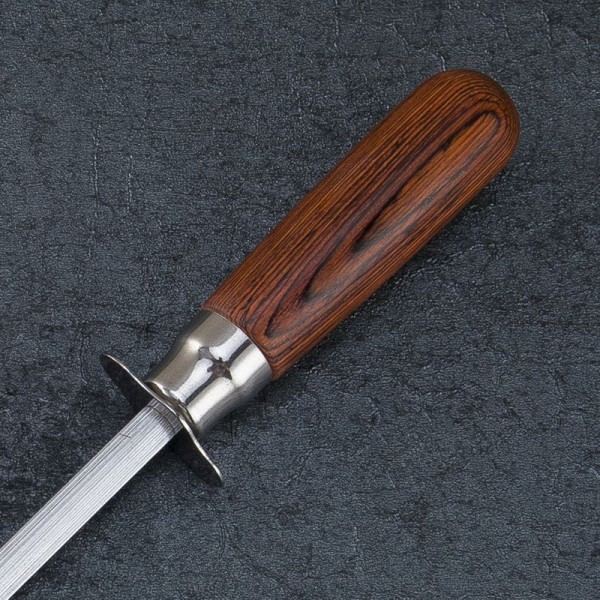 10'' Profesjonell kokk kniv sliper stang tre håndtak diamant sliping pinne sliping stål