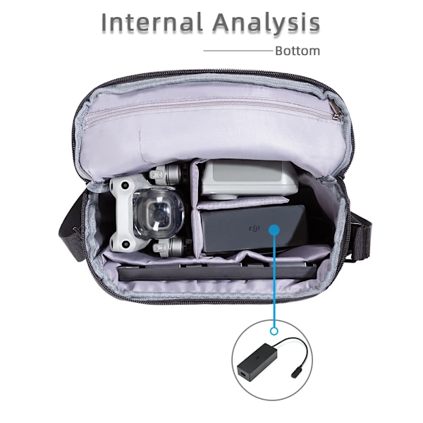 Universal axelväska för DJI Mini 4 Pro resor ryggsäck för drönare tillbehör