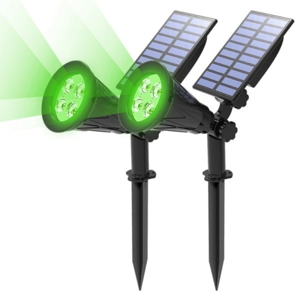 Utomhus Solar Ljus Trädgård Landskap Landsgård Gata Ljus 4 LED Solar Vägg Lampa för Träd Dekoration Gang uteplats Spotlight