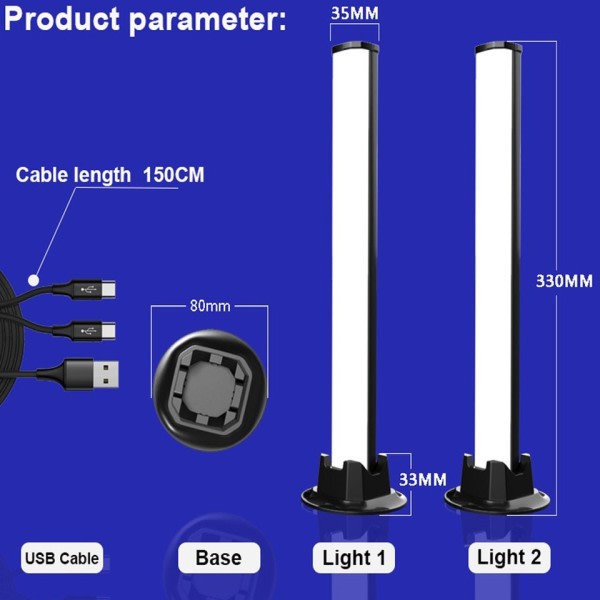 Smart RGB Symfoni Lyd Kontroll LED Lys Musikk Rytme Ambient Pickup Lampe Med App Kontroll