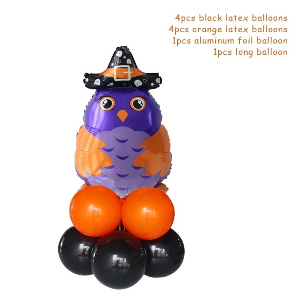 Halloween græskar spøgelse heks flagermus folie balloner sæt