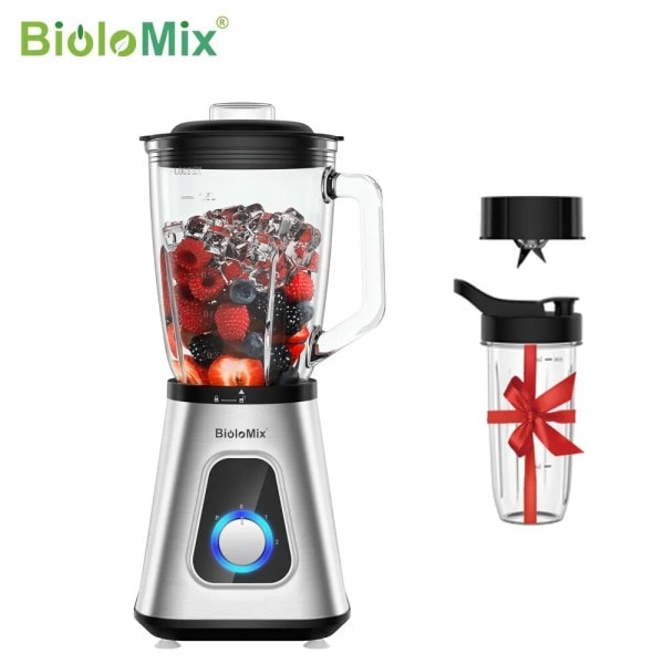 1300W Smoothie Blender med 1,5L Glass Klasse Personlige Blendere Combo for Fryst Frukt Drikker
