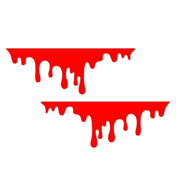 Auto Punainen Veri Drips Tarrat Auto Halloween teema tyyli koriste lasi auto ajovalo tarra