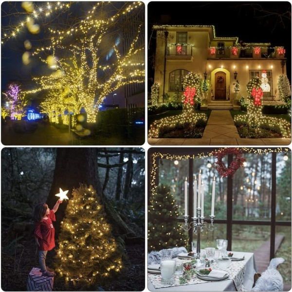 120FT 400LED Ulkona Aurinko Puutarha Valo String Valot Aurinko LED Valo Vedenpitävä Puutarha Sisustus