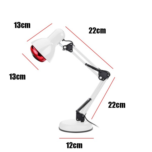 Infrarød varme fysisk terapi lys 110-240V 150W til gigt sundhed omsorg smerte infrarød varme fysioterapi lampe
