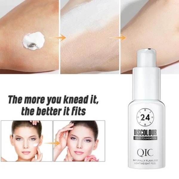 Färg Ändrande Ansikte Foundation 30ml Magic Concealer Vattentät Jämnar Hud Mörk Circle Acne Full Täckning Flytande Base Makeup