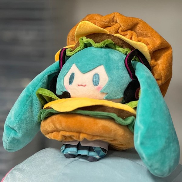Hatsune Miku Kawaii Q Version Figur Plysch docka stoppad leksak