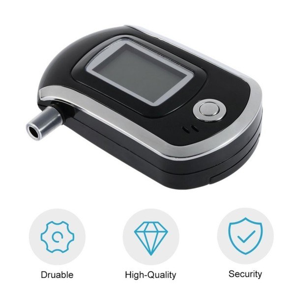 Digital Display Alkohol Breath Tester Breathalizer Analyzer Detektor Test Nyckelring Breathalizer