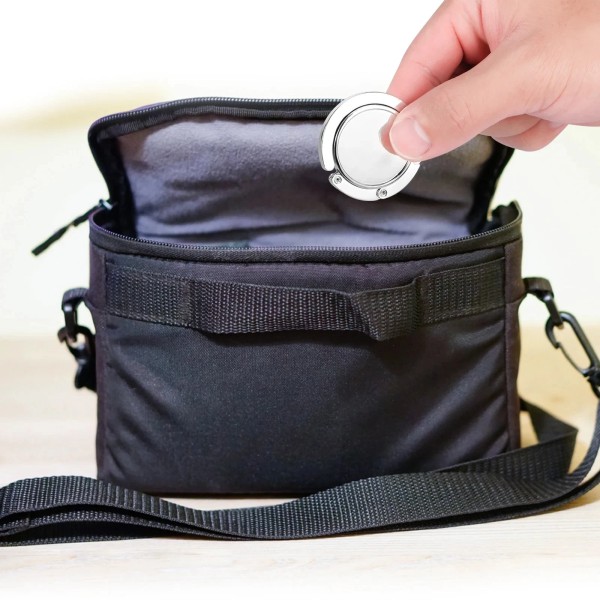 Høy kvalitet 4 deler Sammenleggbar Håndveske Oppheng for Bord Bærbar Metal Hengende Sklisikre Multipurpose Bag kroker