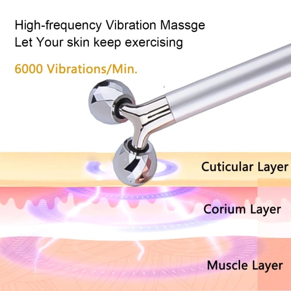 Elektrisk Roller Beauty Bar Vibrerende Ansigts Roller Massager Anti-rynke Hudpleje Roller Ansigtsmassager