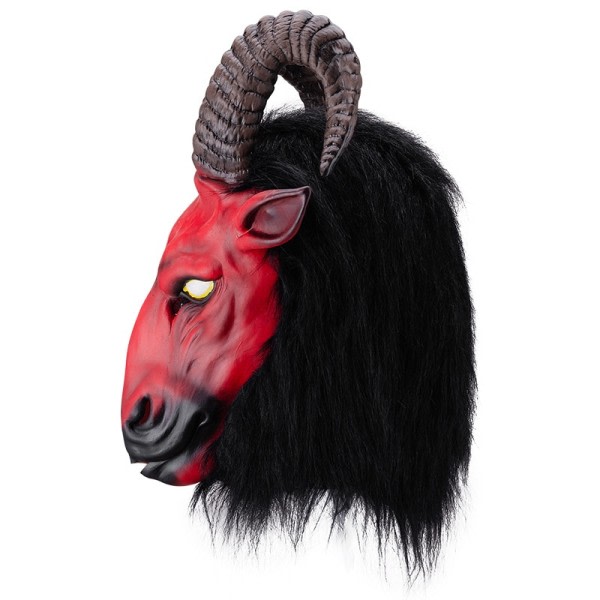 Skrekk Halloween Maske Demon Antelope Latex Maske Anonym Maske Cosplay Hodeplagg Rekvisitter