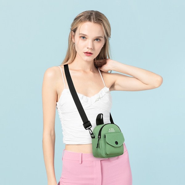 Messenger väska Mode Casual liten canvas väska koreansk version söt tjej studsande di liten väska
