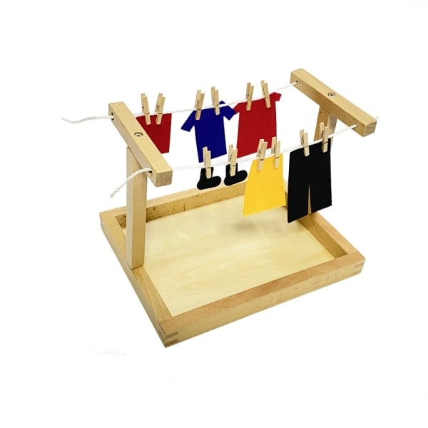 Treeyear Montessori Clothessori Activity, Montessori Clothessori Teline Montessori Käytännön Life Materiaaleja