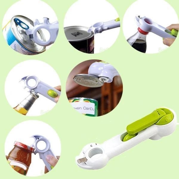 8 in 1 Multi Function Twist Bottle Opener Allt in One Burk 8 shaped Gripper Kan öppnare