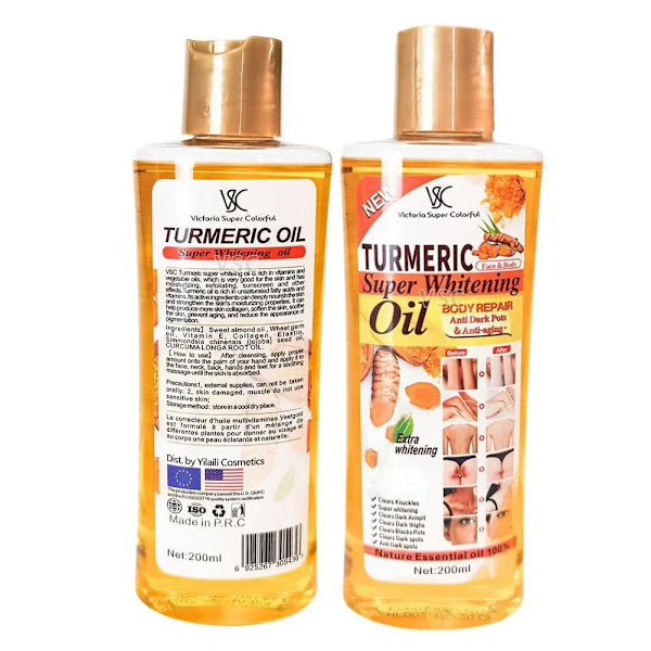 Gurkmeja eterisk olja ansiktsbehandling kroppsmassage olja 200ml