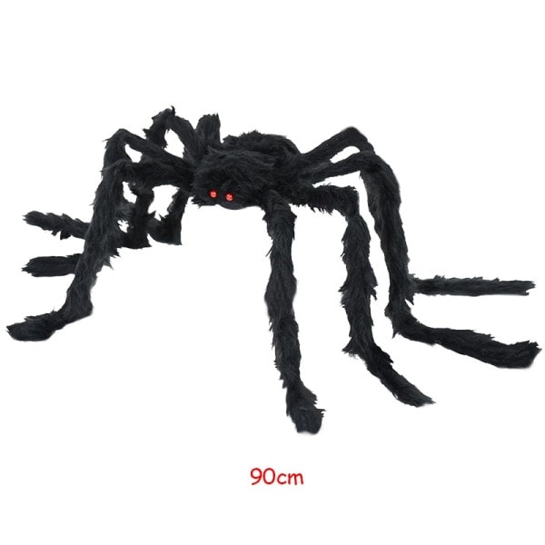 Kauhu Jättiläinen Musta Pehmo Hämähäkki Halloween juhlat koristelu rekvisiitta Lapset Lapset lelut