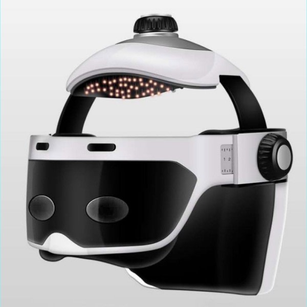 Hoved øje massager elektrisk hjelm aflastning stress luft tryk vibration terapi