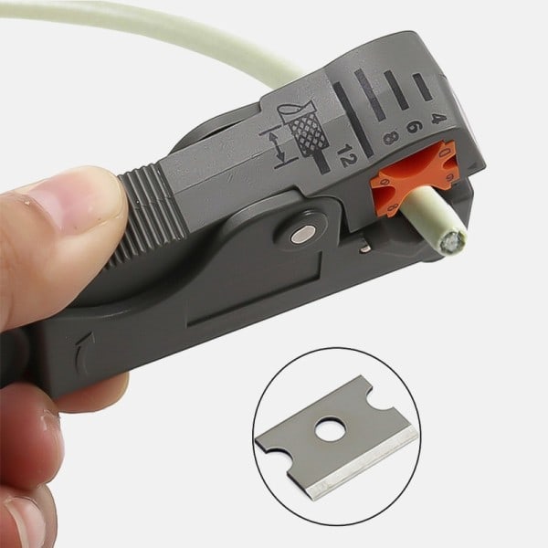 Multifunktion Koaxial Automatisk Avskalning Tång Tråd Kabel Verktyg Tråd Avskiljare Urijk Avisolering Krimning Verktyg