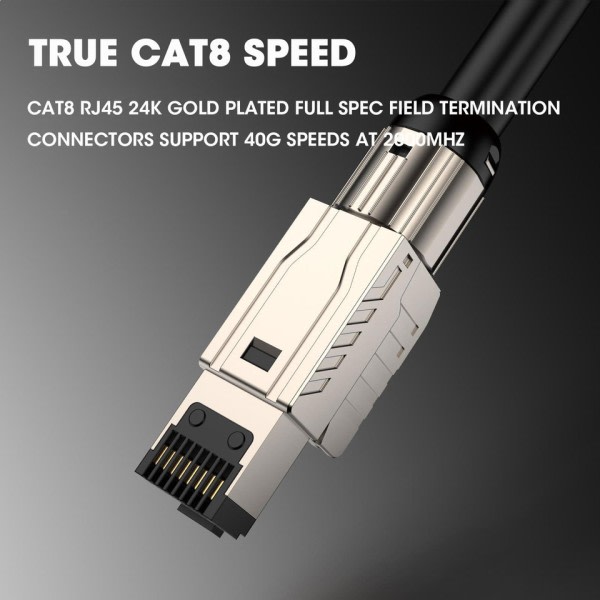 Kontakter Metall Verktyg Gratis Easy Termination Plug 2000MHz 40G LAN Kabel 2