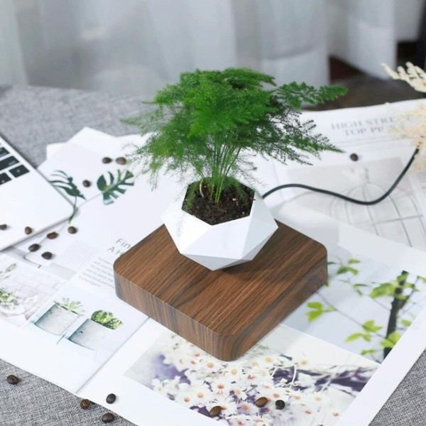 Ilma Bonsai Ruukku Kierto Kukka ruukku Istutuskoneet Magneettinen Juspensio Kelluva Ruukku Ruukku Kasvi