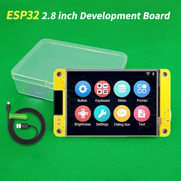 2,8 Tommer Skjerm ESP32 for Arduino LVGL WIFI BT Utvikling Board 240*320 2,8 tommers LCD TFT Modul med Touch WROOM