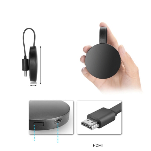 TV Stick Dongle Crome Cast HDMI-kompatibel WiFi Display Modtager