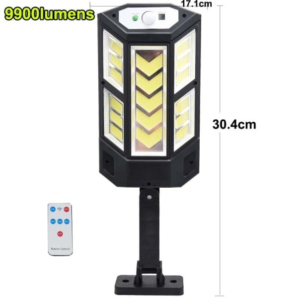 9900 Lumenia Uusin Aurinko Led Valo Ulkona Aurinko Lamppu liike anturi 4 tila vedenpitävä aurinko puutarha valo
