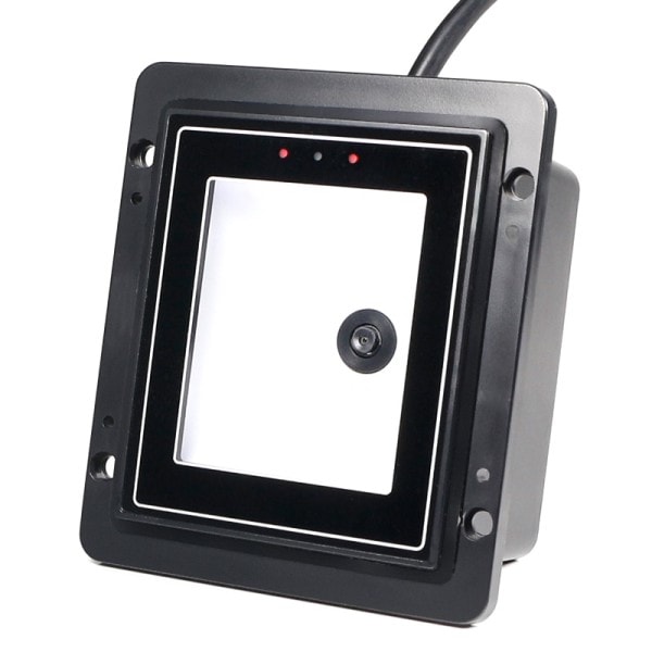 Fast monteret terminal med stregkode scanner modul til udendørs porte og affald smart skab scanner