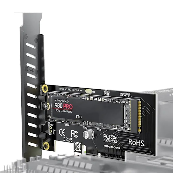 M.2 NVME SSD PCIE X1 sovitin kortti