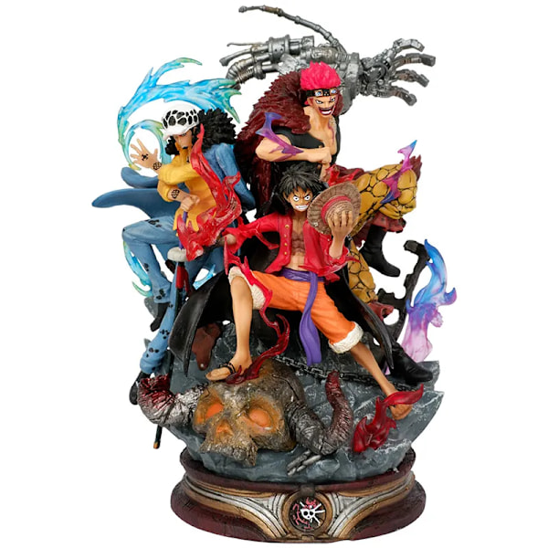 20cm One Piece Anime Figures Luffy Kid Law Action Figurine Gk Pvc Statue Model Dolls
