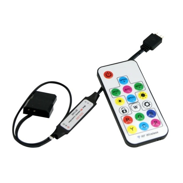 RGB SYNC Splitter, 12V 4Pin RGB / 5V 3Pin ARGB SYNC HUB Transfer Förlängning kabel