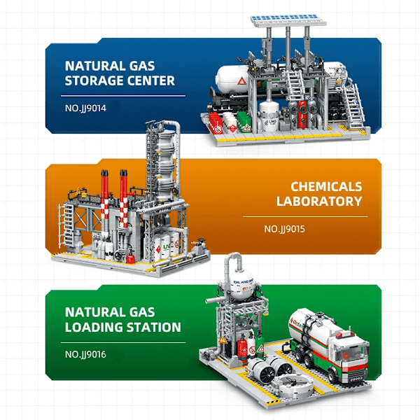 Natur gas kemikalier växter transport center byggnad block moc bygg tegel