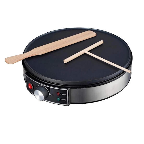 Crepe Maker Machine Pancake Machine Med Non-stick Grill Smet Spreader Crepes Maker 1000W Kök Matlagningsverktyg