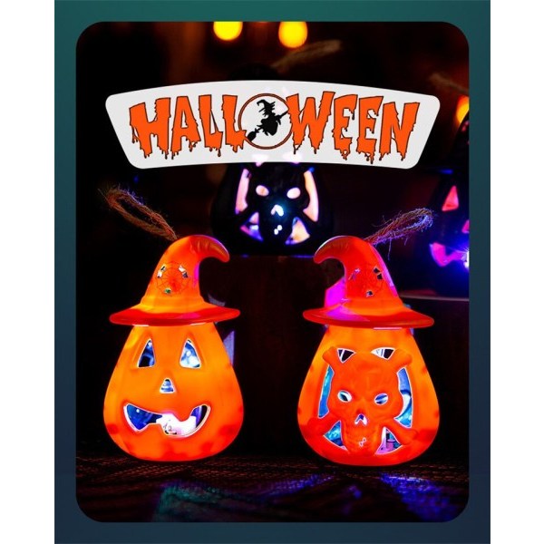 Halloween kurpitsa lyhty kannettava kauhu halloween koristelu kallo kynttilä valo