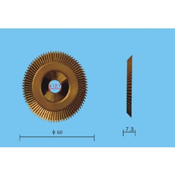 60mm x 7,3mm x 12,7mm 60tand nøgle kuttere klinge skære maskine dele låsesmed værktøj