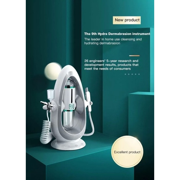Hydra Dermabrasion Aqua Peeling Skjønnhet Enhet Vann Oxygen Hud Skjønnhet rensende ansiktsbehandling boble maskin