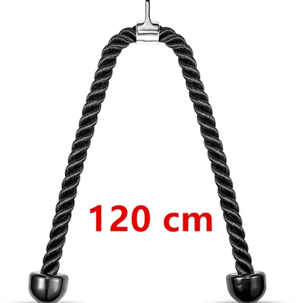 Høy kvalitet 120cm Triceps Tau Fitness  Gym Pulldown Maskin Håndtak Biceps Triceps Rygg Skulder Muskel Trener Fitness Utstyr