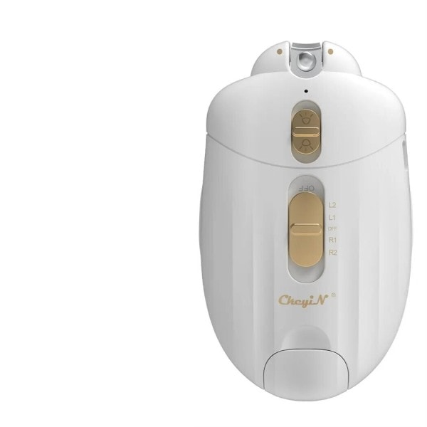 2 i 1 Elektrisk Negleklipper til Børn Lavstøj Baby Negletrimmer med LED Speed Justerbar Polering Værktøj Manicure Set