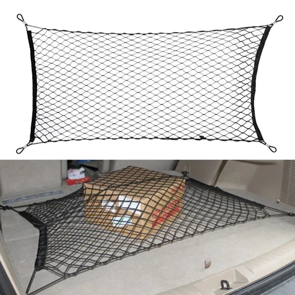 120cm 60cmCar-Styling Stövel Snöre Mesh Elastisk Hög kvalitet Nylon Bak Bak Last Koffert Förvaring Arrangör Bagage Net