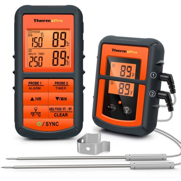 ThermoPro TP-08C 150M Kaukosäädin Langaton Ruoka Keittiö Lämpömittari
